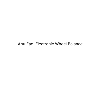 Abu Fadi Electronic Wheel Balance