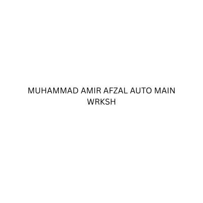 MUHAMMAD AMIR AFZAL AUTO MAIN WRKSH