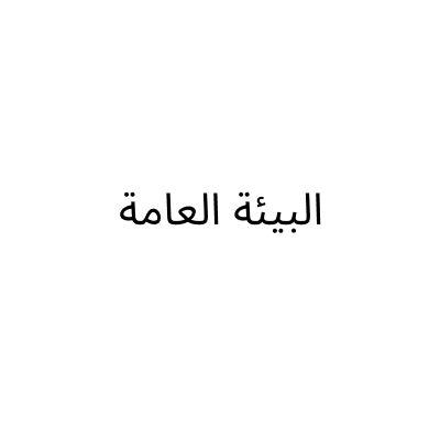 البيئة العامة