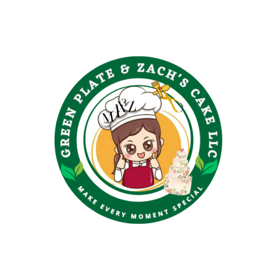 Green Plate & Zach's Cake