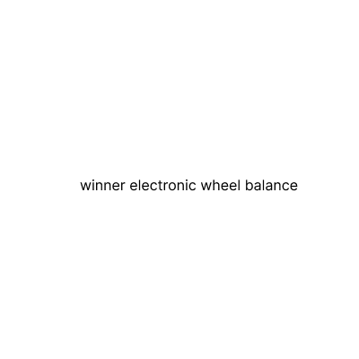 winner electronic wheel balance