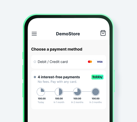 Choose Tabby at checkout