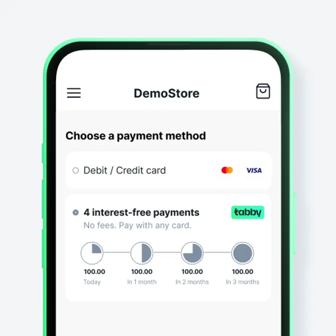 Choose Tabby at checkout