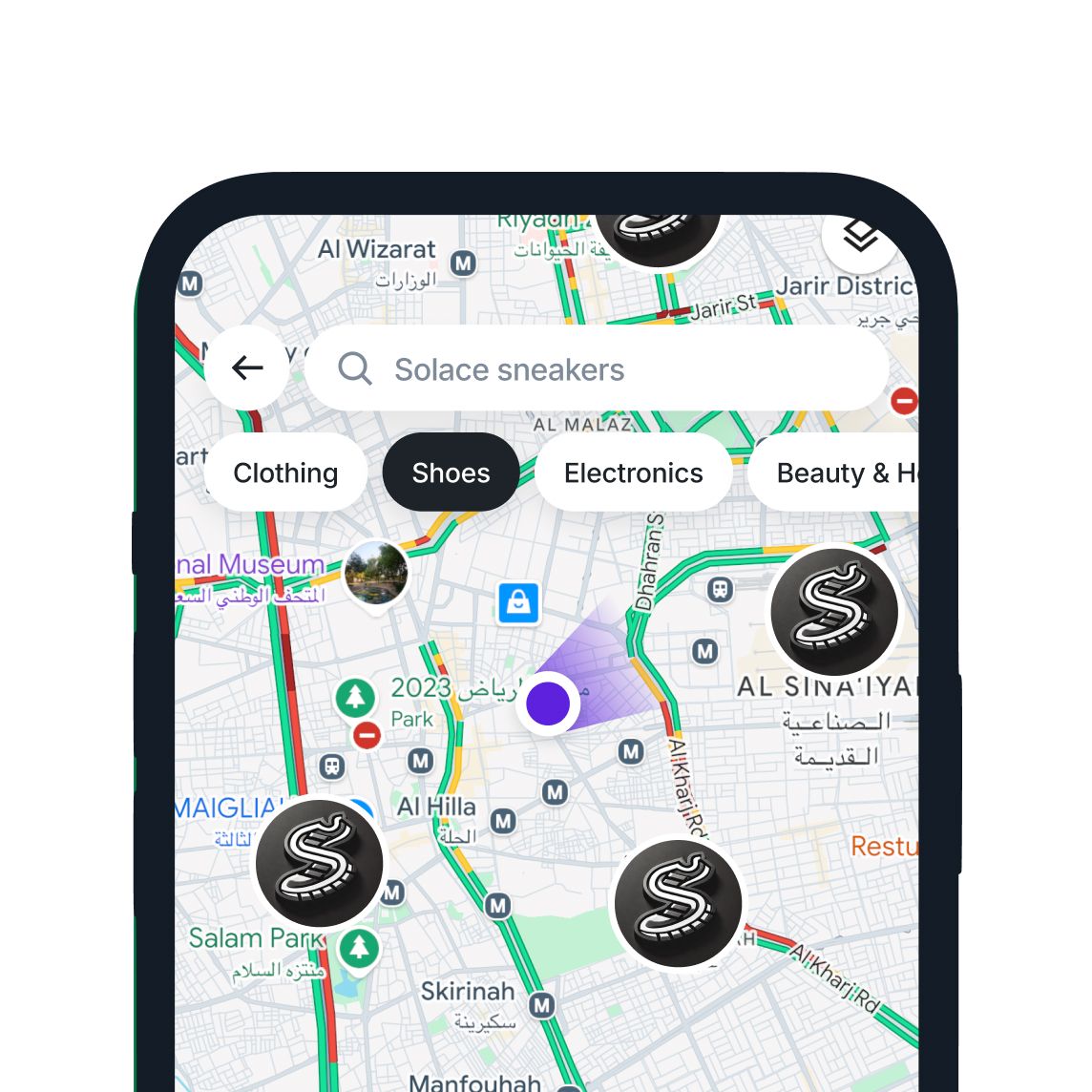 Manage in-store locations