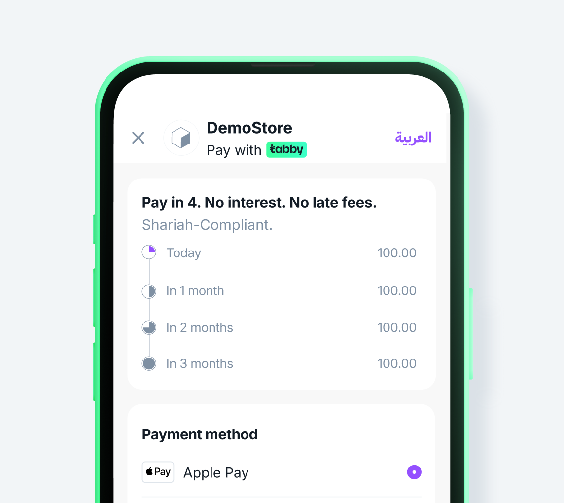 Split in 4 monthly payments