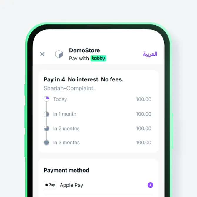 Split in 4 monthly payments